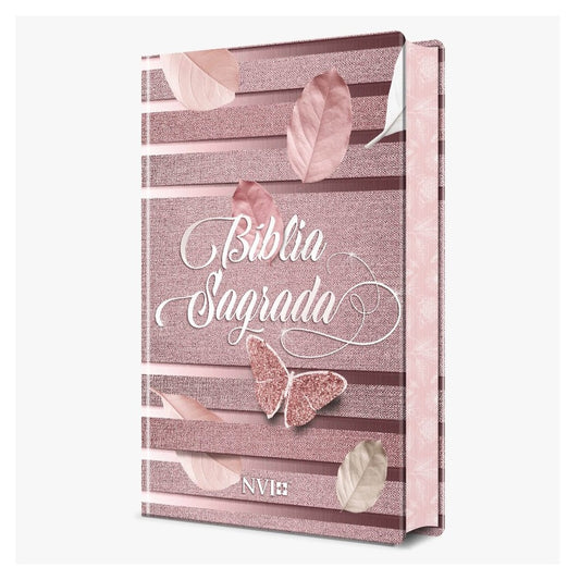 Bíblia Sagrada Feminina Borboleta | NVI | Letra Normal | Capa Dura