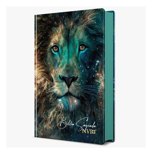 Bíblia Sagrada Leão Estrelas | NVI | Letra Normal | Capa Dura