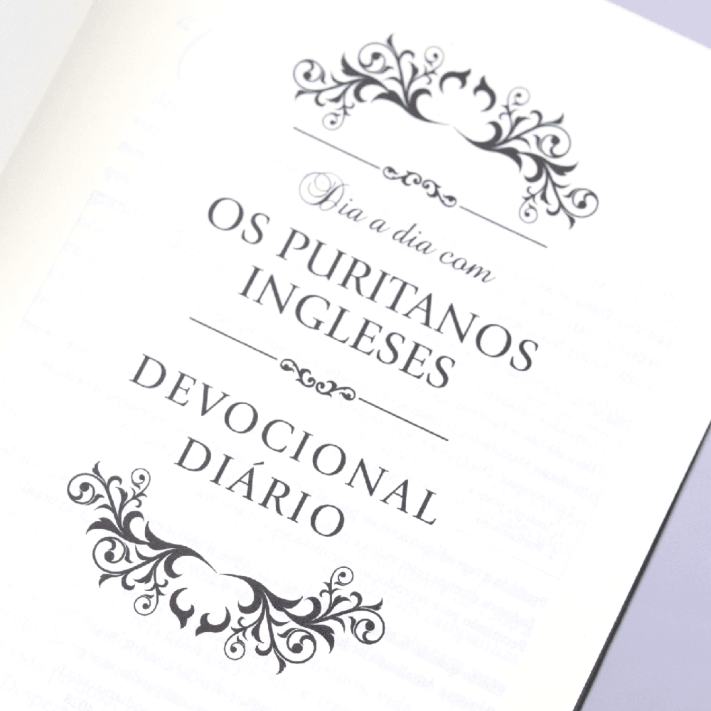Dia a Dia com os Puritanos Ingleses | Devocional | Capa Couro