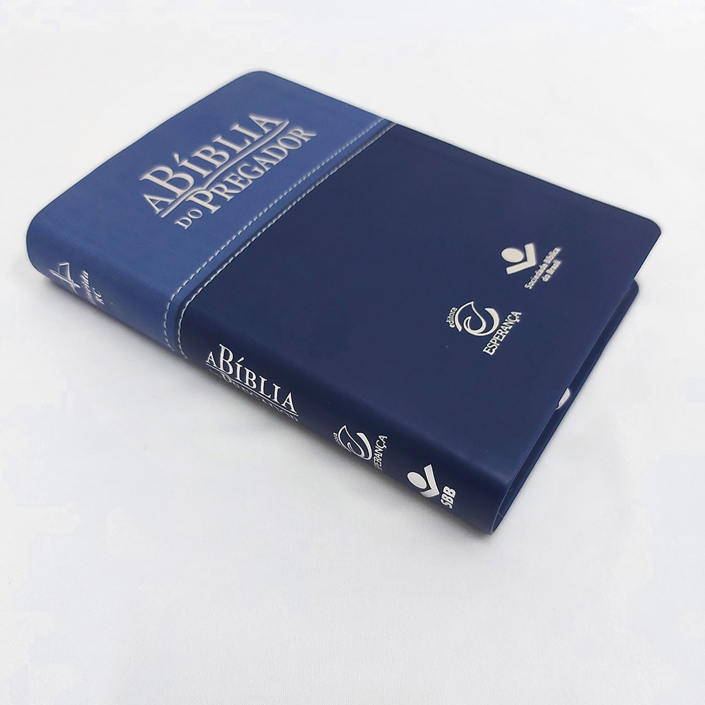 A Bíblia do Pregador | ARC | Letra Normal | Média | Azul Claro e Escuro