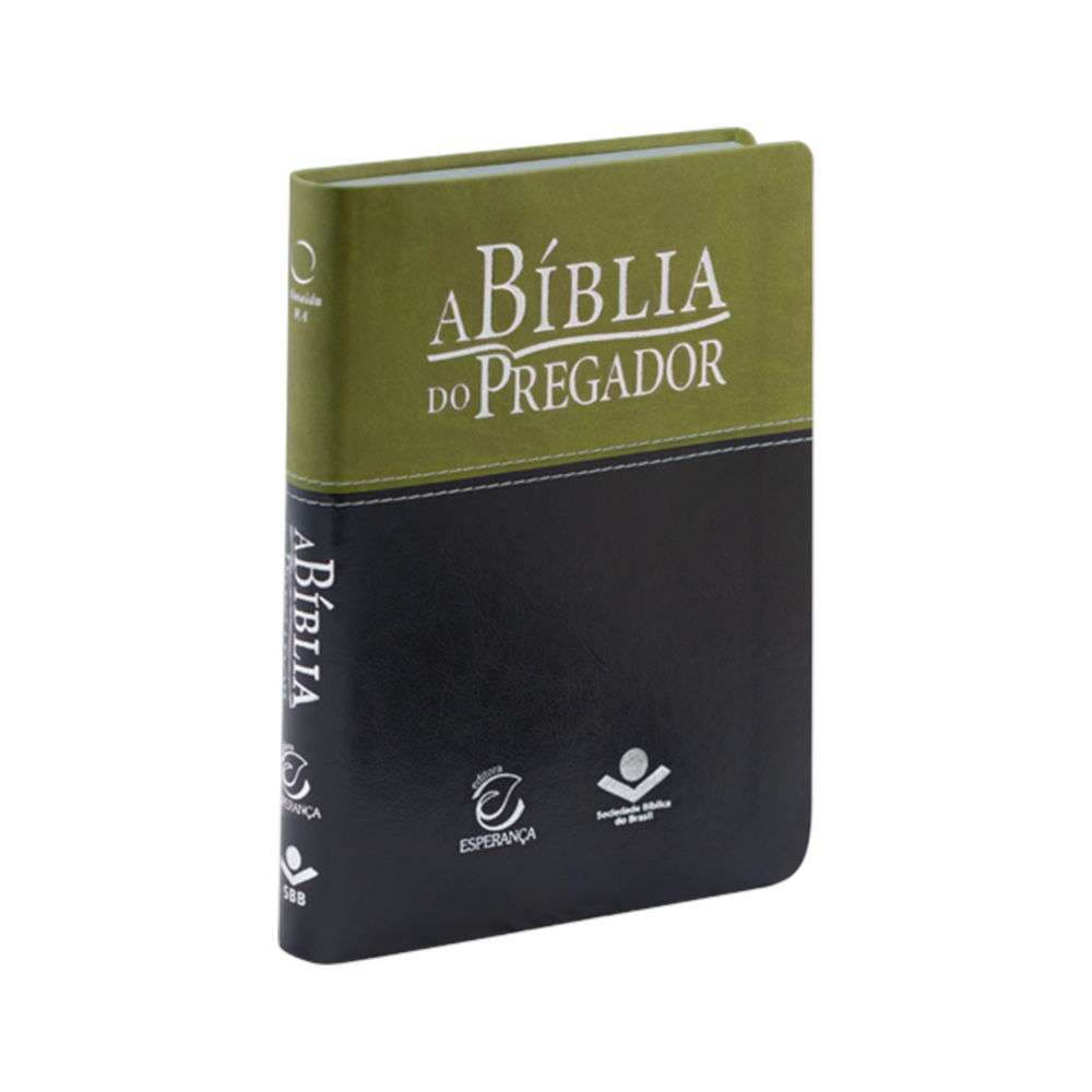 A Bíblia do Pregador | ARA | Letra Normal | Capa PU Verde e Preta