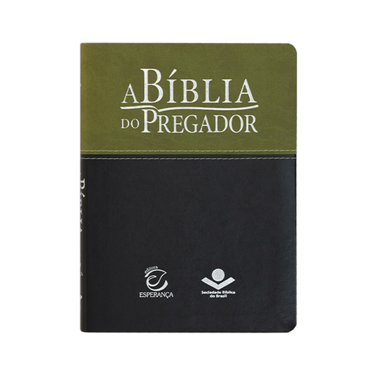 A Bíblia do Pregador | ARA | Letra Normal | Capa PU Verde e Preta