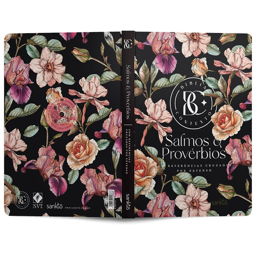 Bíblia Contexto | Salmos e Provérbios | NVT | Capa Dura | Floral