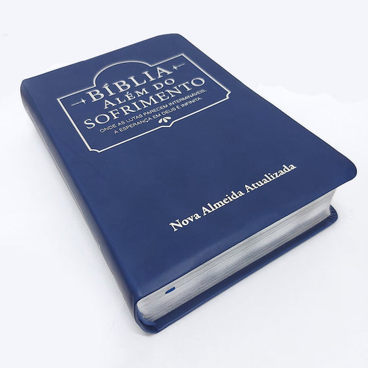 Bíblia Além do Sofrimento | NAA | Letra Normal | Azul