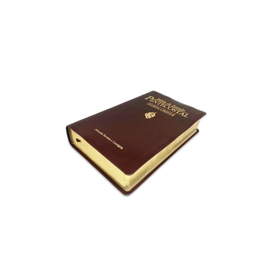 Bíblia de Estudo Pentecostal Média com Harpa Cristã | ARC | Marrom