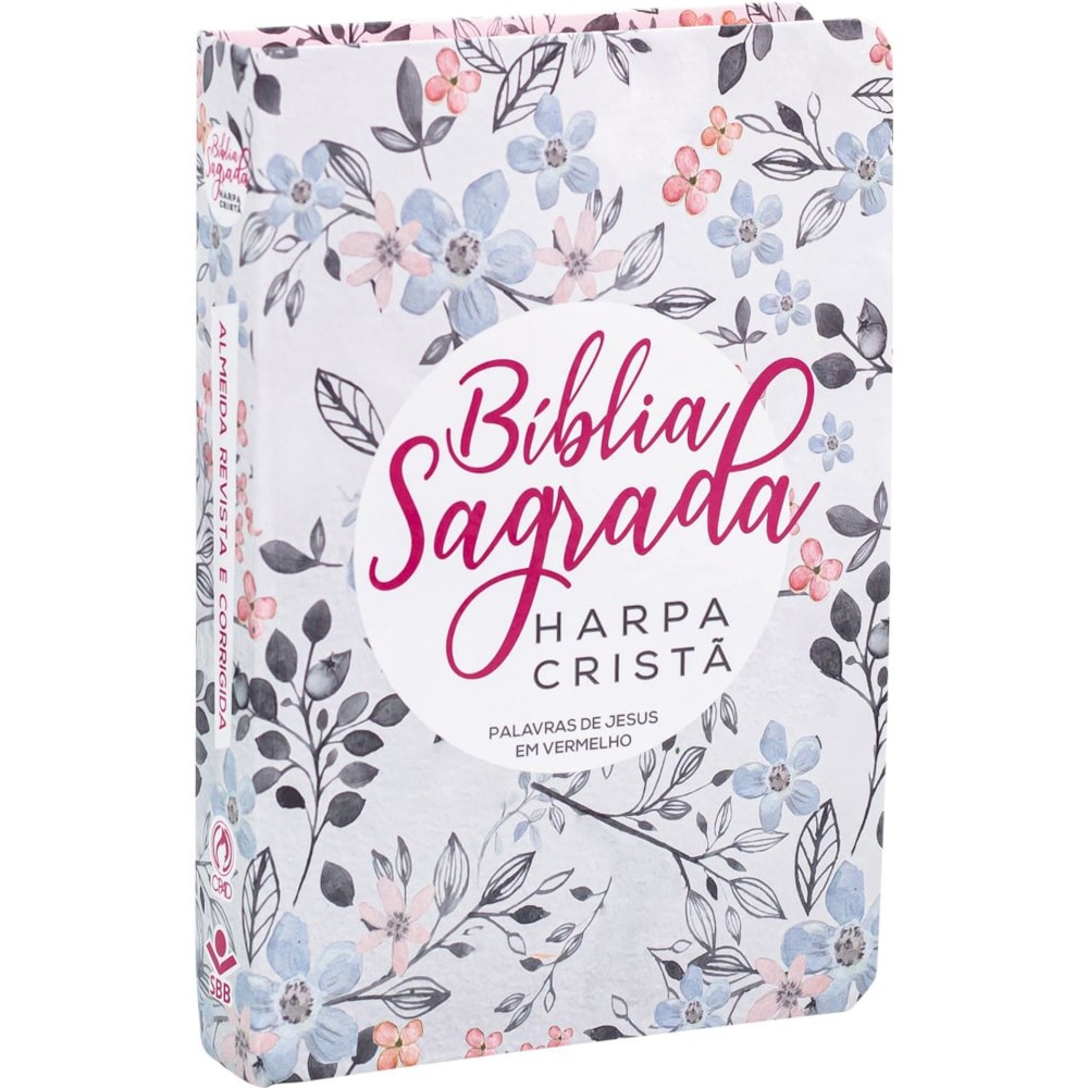 Bíblia Sagrada com Harpa Cristã | ARC | Letra Grande | Floral