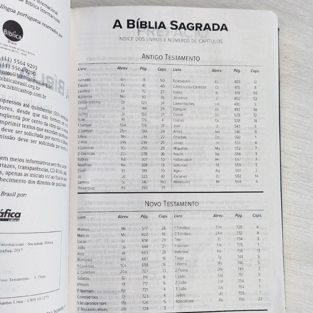 Bíblia Sagrada Slim | NVI | Letra Maior | Capa Luxo Marrom