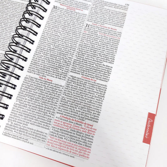 Bíblia com Espaço para Anotações | NVI | Letra Normal | Flores Hibisco