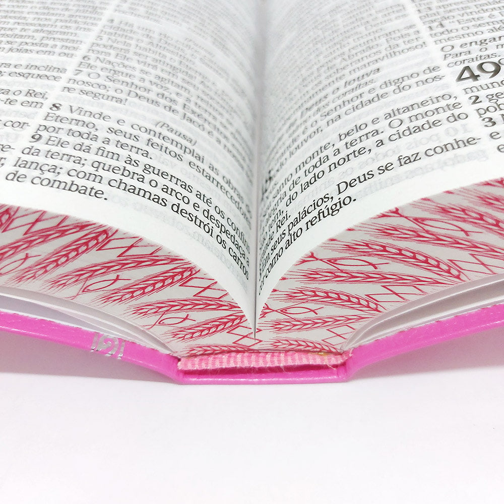 Bíblia King James Atualizada | KJA | Letra Hipergigante | Capa Coverbook Rosa