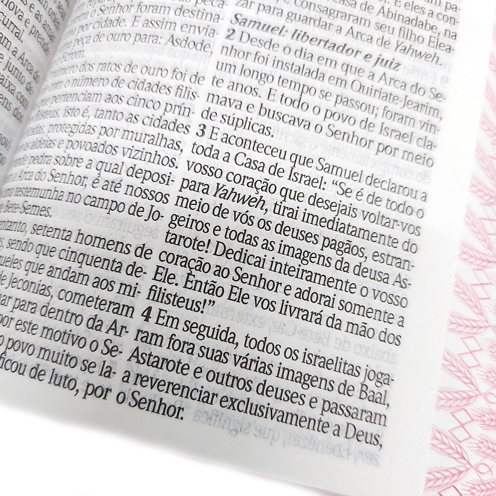 Bíblia King James Atualizada | KJA | Letra Hipergigante | Capa Coverbook Rosa