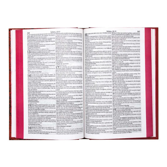 Bíblia Sagrada Slim Flores Hibisco | KJA | Letra Normal | Capa Dura