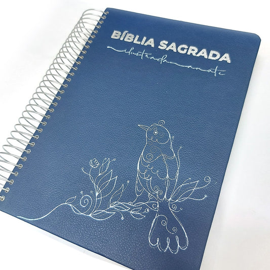 Bíblia Ilustrada Anote Ninho | NVT | Letra Normal | Capa Dura Espiral