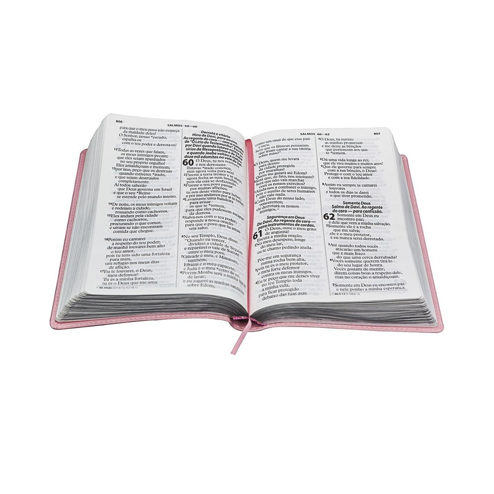 Bíblia Sagrada | NTLH | Letra Gigante | Capa Luxo Rosa