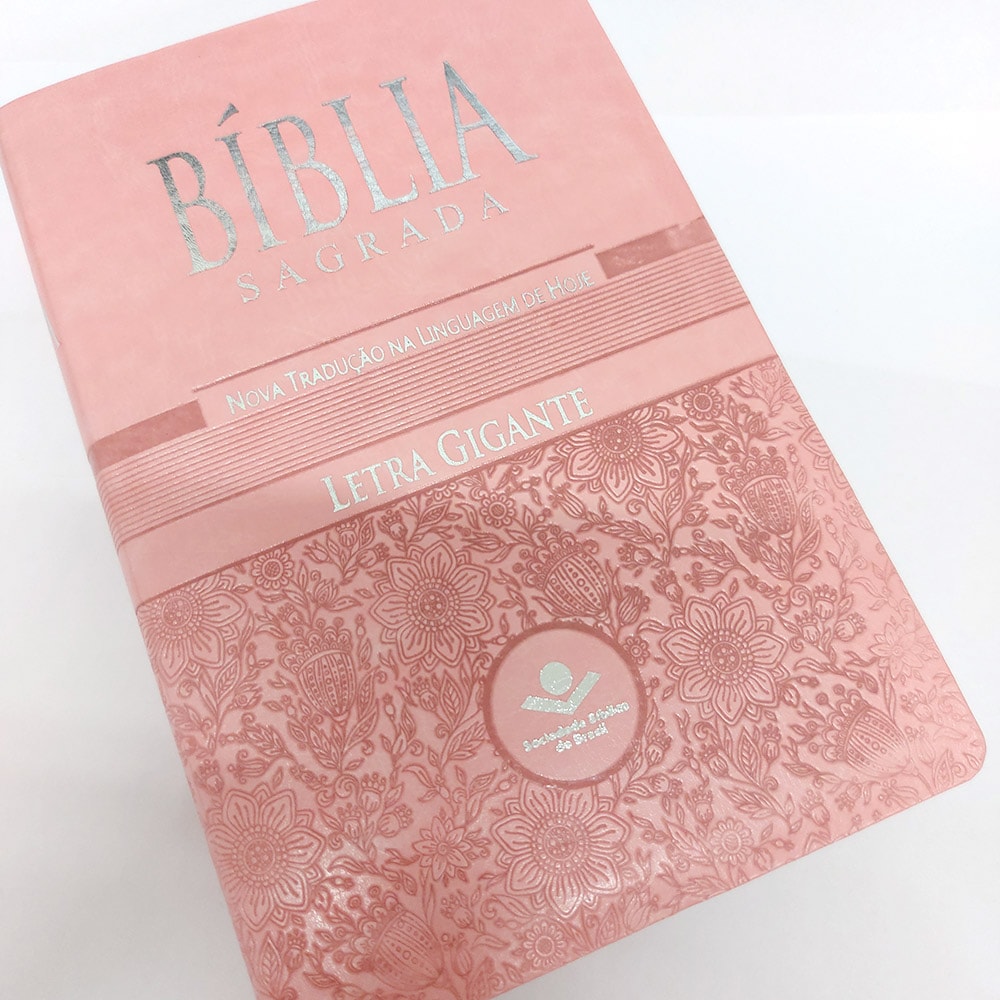 Bíblia Sagrada | NTLH | Letra Gigante | Capa Luxo Rosa