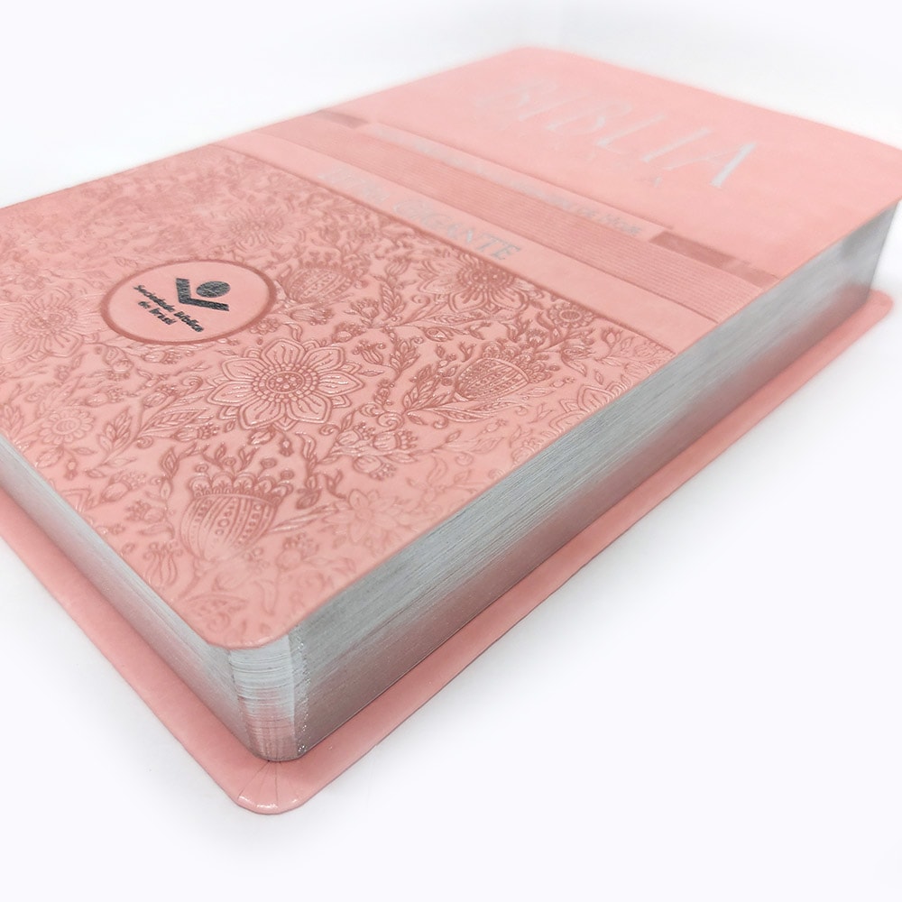 Bíblia Sagrada | NTLH | Letra Gigante | Capa Luxo Rosa