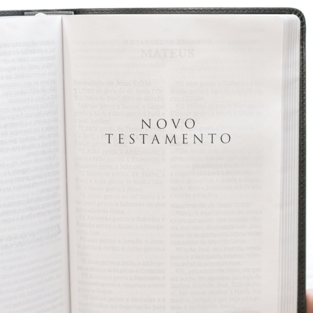 Bíblia Sagrada | ACF | Leitura Perfeita | Letra Grande | Couro Soft Cinza
