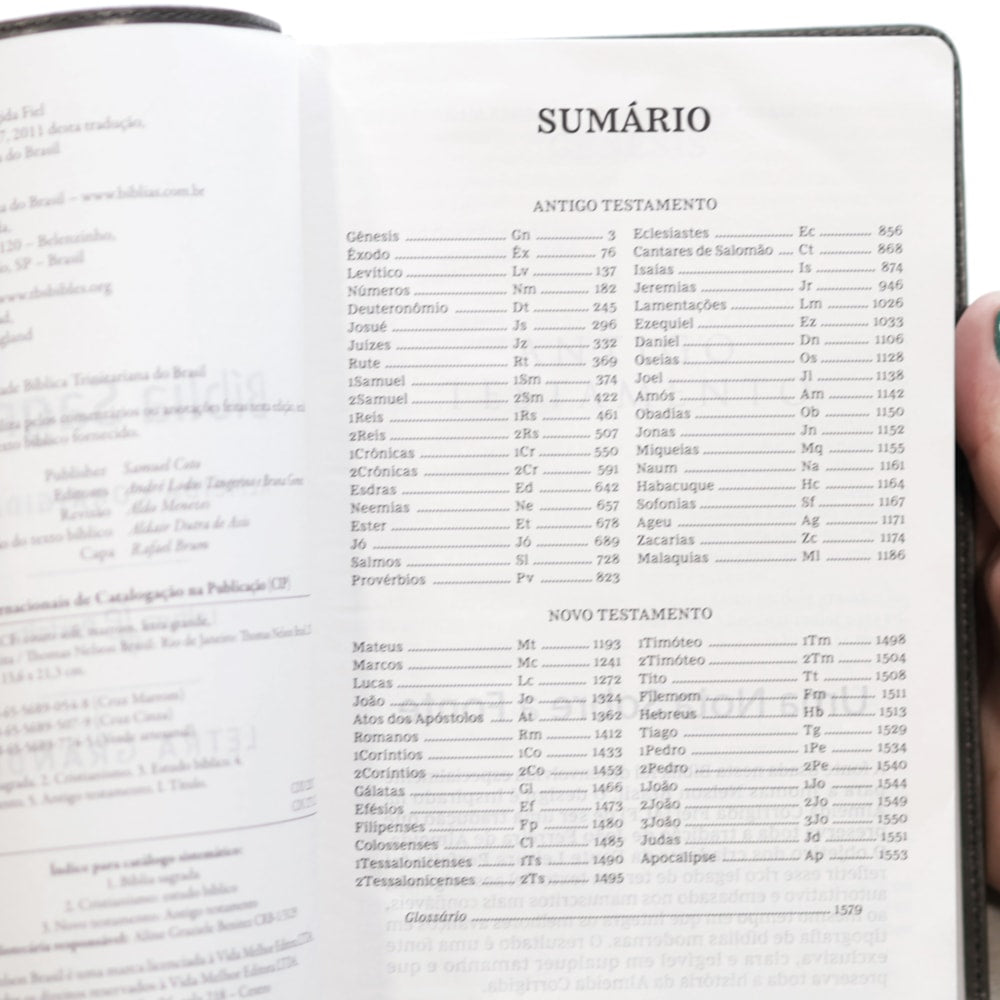 Bíblia Sagrada | ACF | Leitura Perfeita | Letra Grande | Couro Soft Cinza