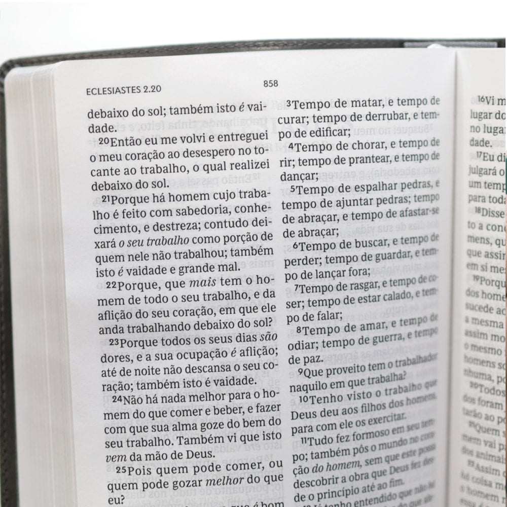 Bíblia Sagrada | ACF | Leitura Perfeita | Letra Grande | Couro Soft Cinza