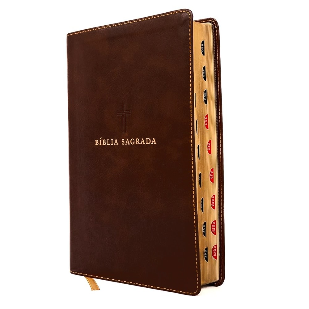 Bíblia Sagrada | NVI | Leitura Perfeita | Couro Soft Marrom | Com Índice
