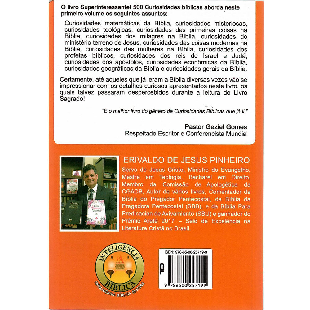 500 Curiosidades Bíblicas | Erivaldo de Jesus | Volume 1