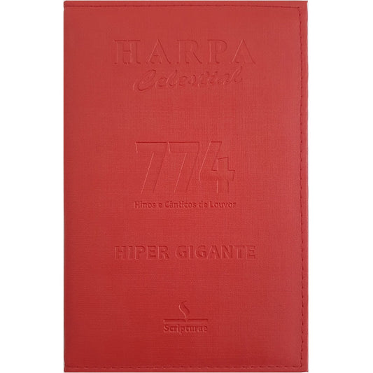 Harpa Celestial 774 | Hipergigante | Capa luxo Vermelho
