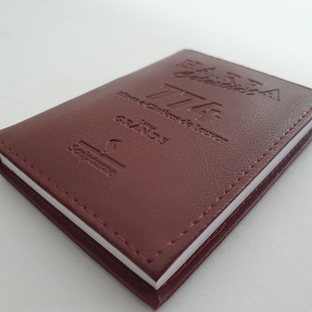 Harpa Celestial 774 | Letra Grande | Capa Luxo Vinho