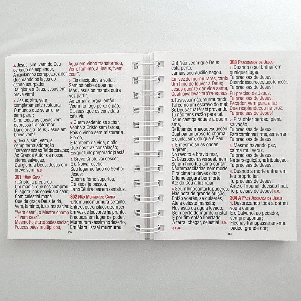 Harpa Celestial 774 | Super Legível | Espiral Vaso de Vidro