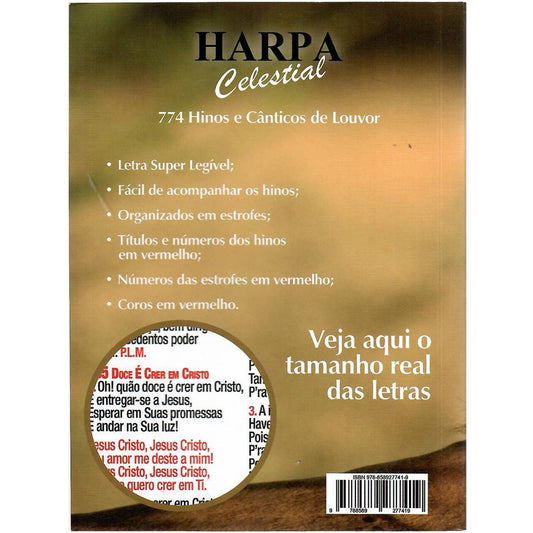 Harpa Celestial 774 |Super Legível | Leão