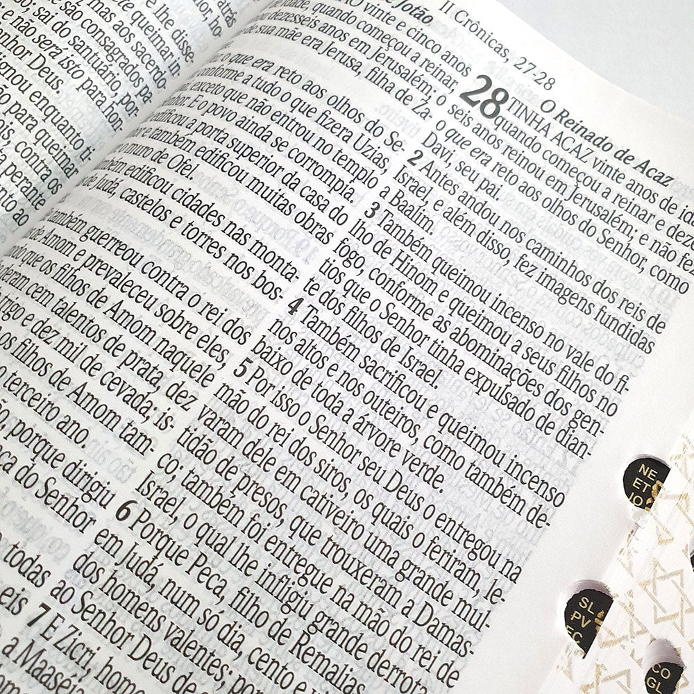 Bíblia Sagrada | ARC | Letra Jumbo | Índice | Luxo Preta