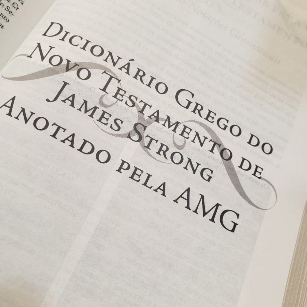 Bíblia de Estudo Palavras Chave | Letra Normal | ARC | Marrom Claro/Escuro