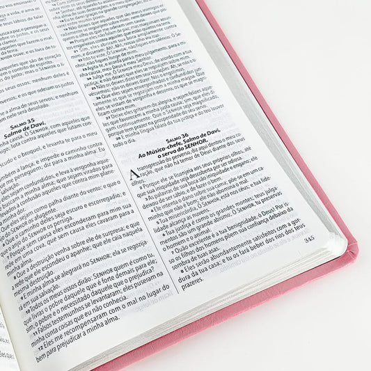 Bíblia King James 1611 | Fiel | Ultrafina Rosa