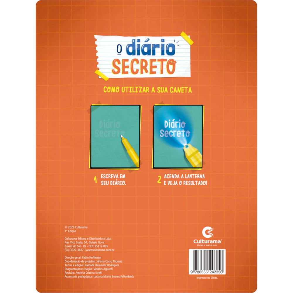 Meu Diário mágico | C/ Caneta Magica
