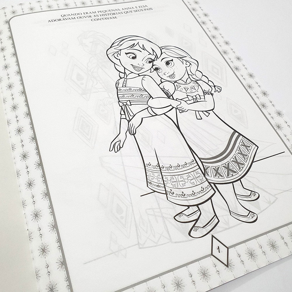 Ler e Colorir com Lápis | Frozen 2 | Gigante