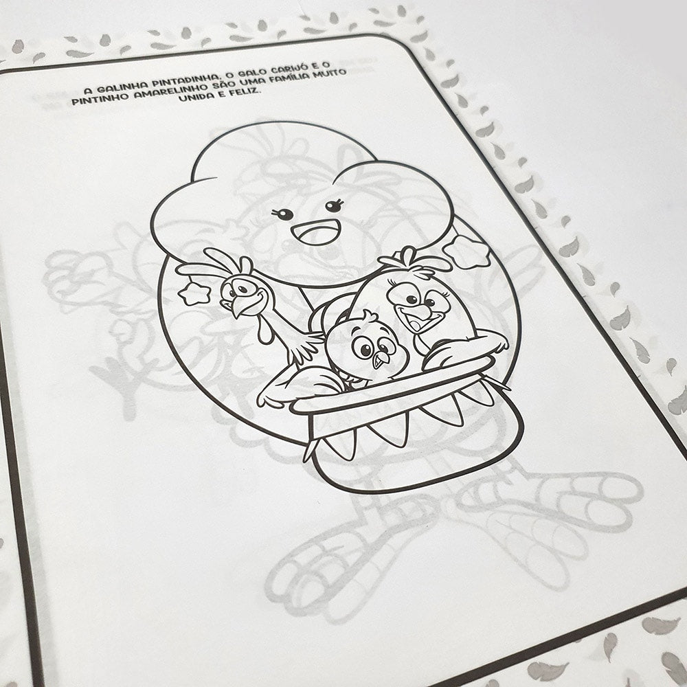 Ler e Colorir com Lápis | Galinha Pintadinha | Gigante