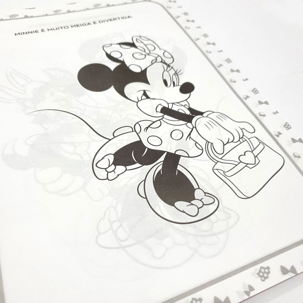 Ler e Colorir com Lápis | Minnie | Gigante