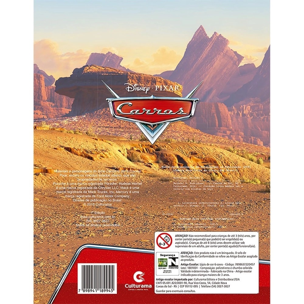 Carros Ler e Colorir | C/ Lápis