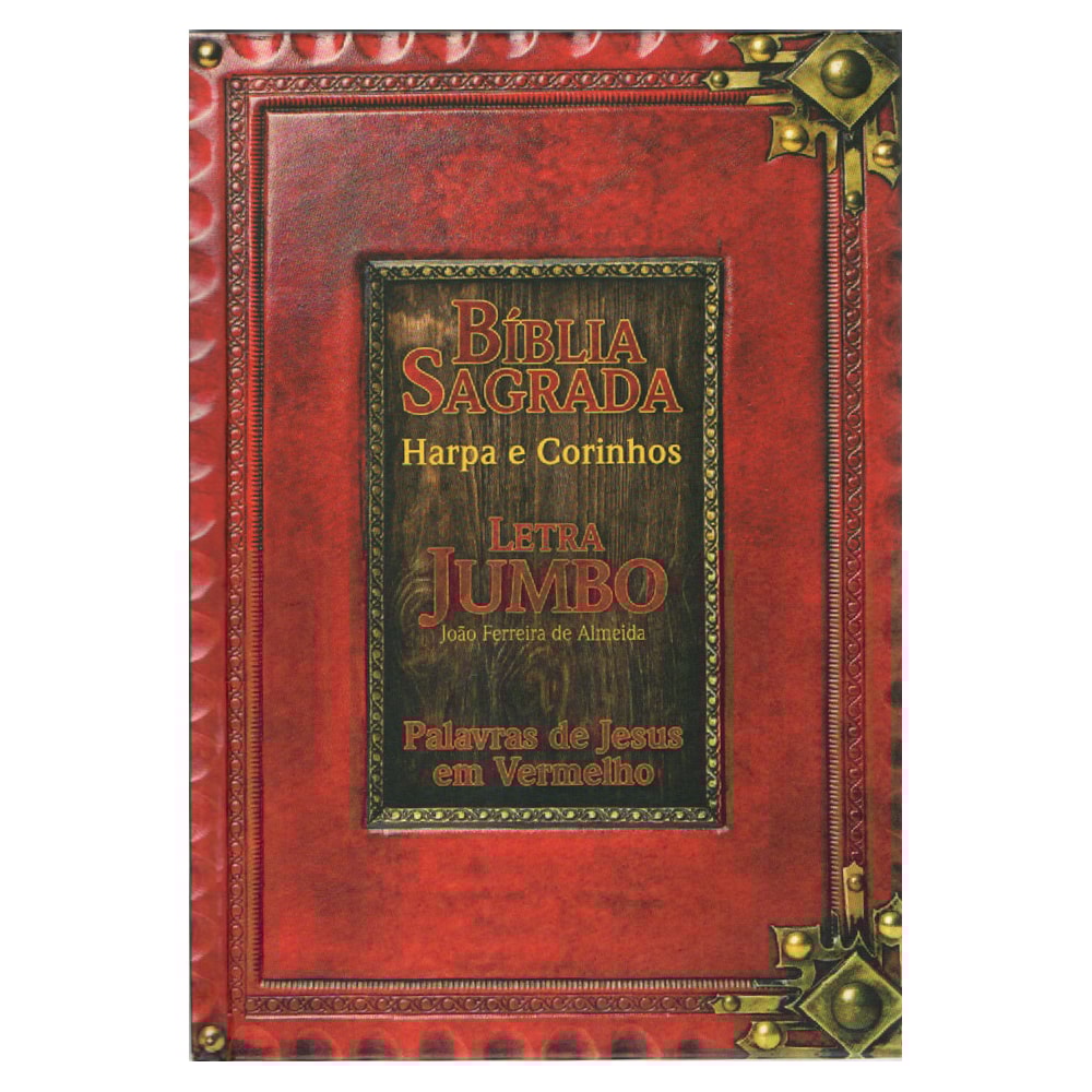 Bíblia Sagrada Letra Jumbo | ARC | Capa Dura Retro Vermelha