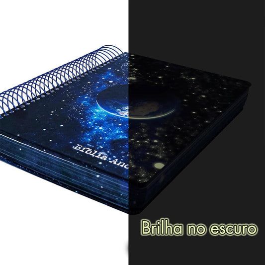 Bíblia Anote Espiral Terra | NVI | Letra Normal | Com Espaço Para Anotações