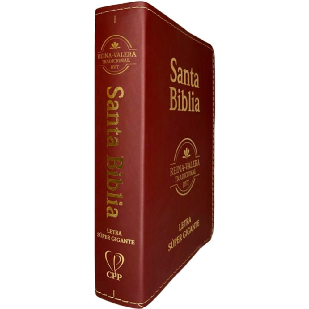 Bíblia Sagrada em Espanhol | RVT | Letra Super Gigante | Luxo Vinho