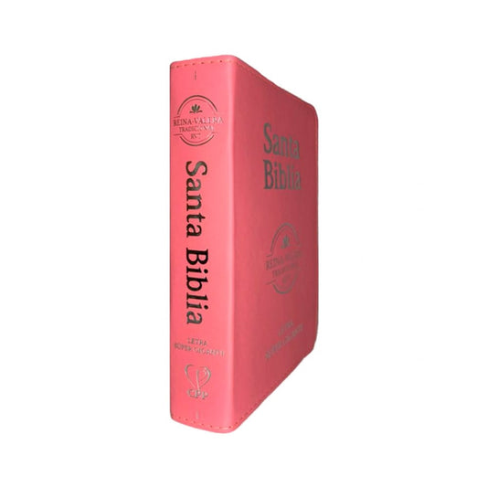 Bíblia Sagrada em Espanhol | RVT | Letra Super Gigante | Luxo Rosa