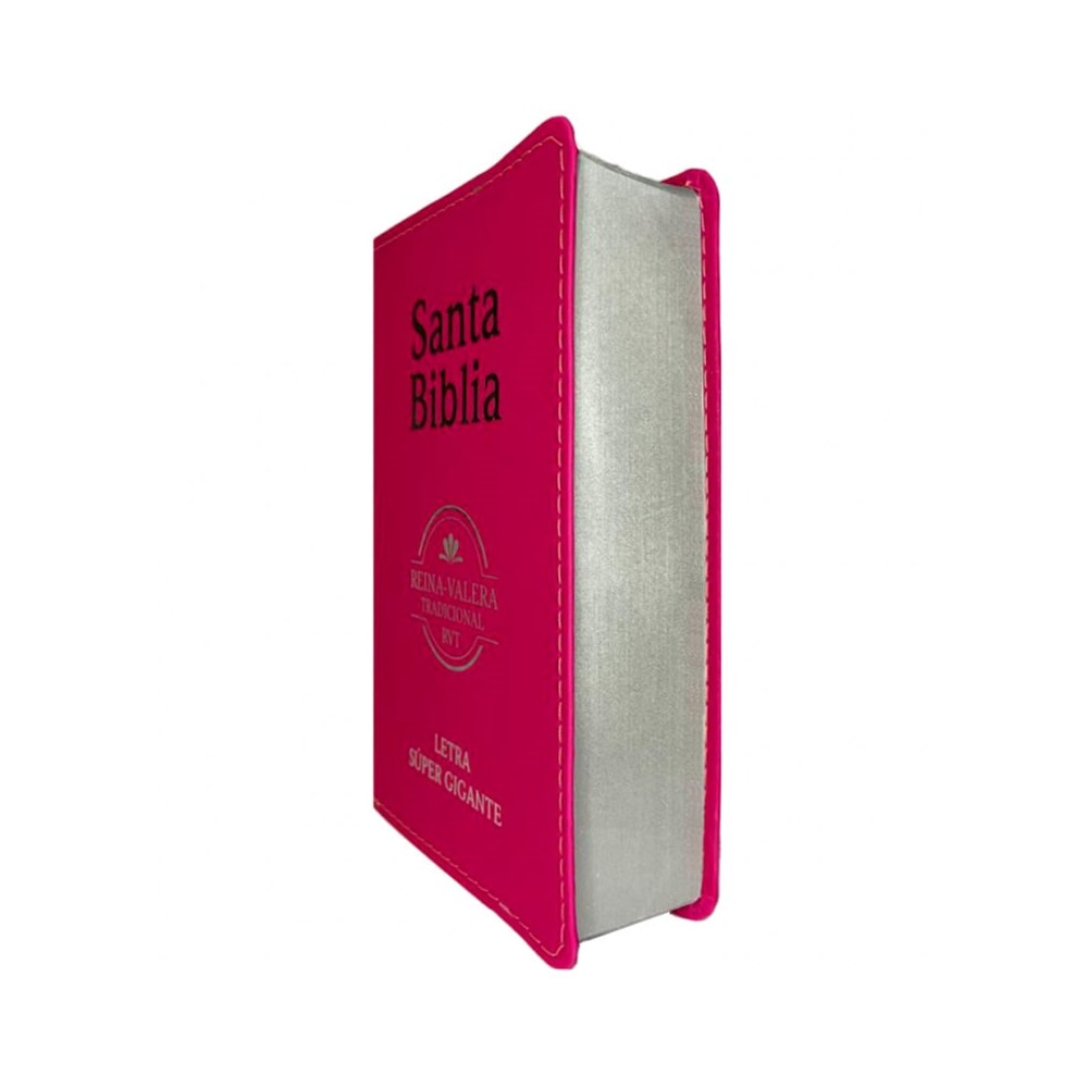 Bíblia Sagrada em Espanhol | RVT | Letra Super Gigante | Luxo Pink