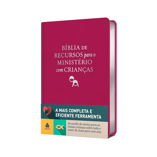 Bíblia de Recursos para o Ministério com Crianças | Apec | ARA | Rosa Luxo