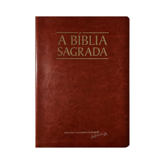 A Bíblia Sagrada | ACF | Mega Legível | Capa Luxo Mogno