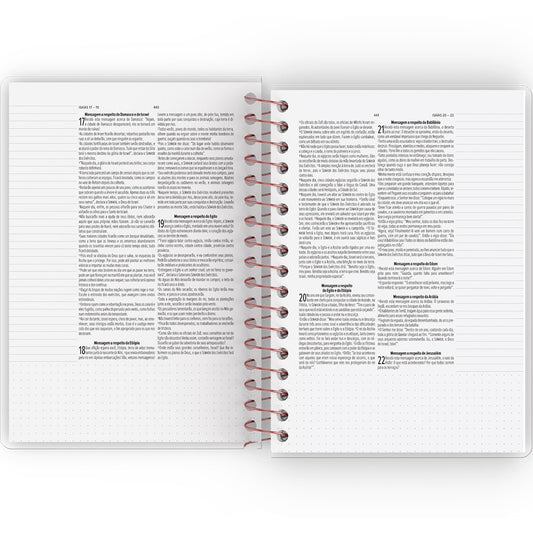 Bíblia Anote Slim Estrelar | NVT | Capa Dura Espiral