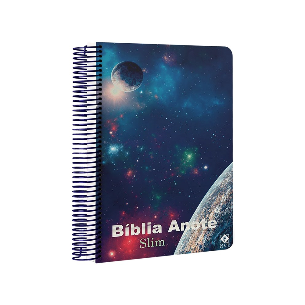Bíblia Anote Slim Universo | NVT | Capa Dura Espiral