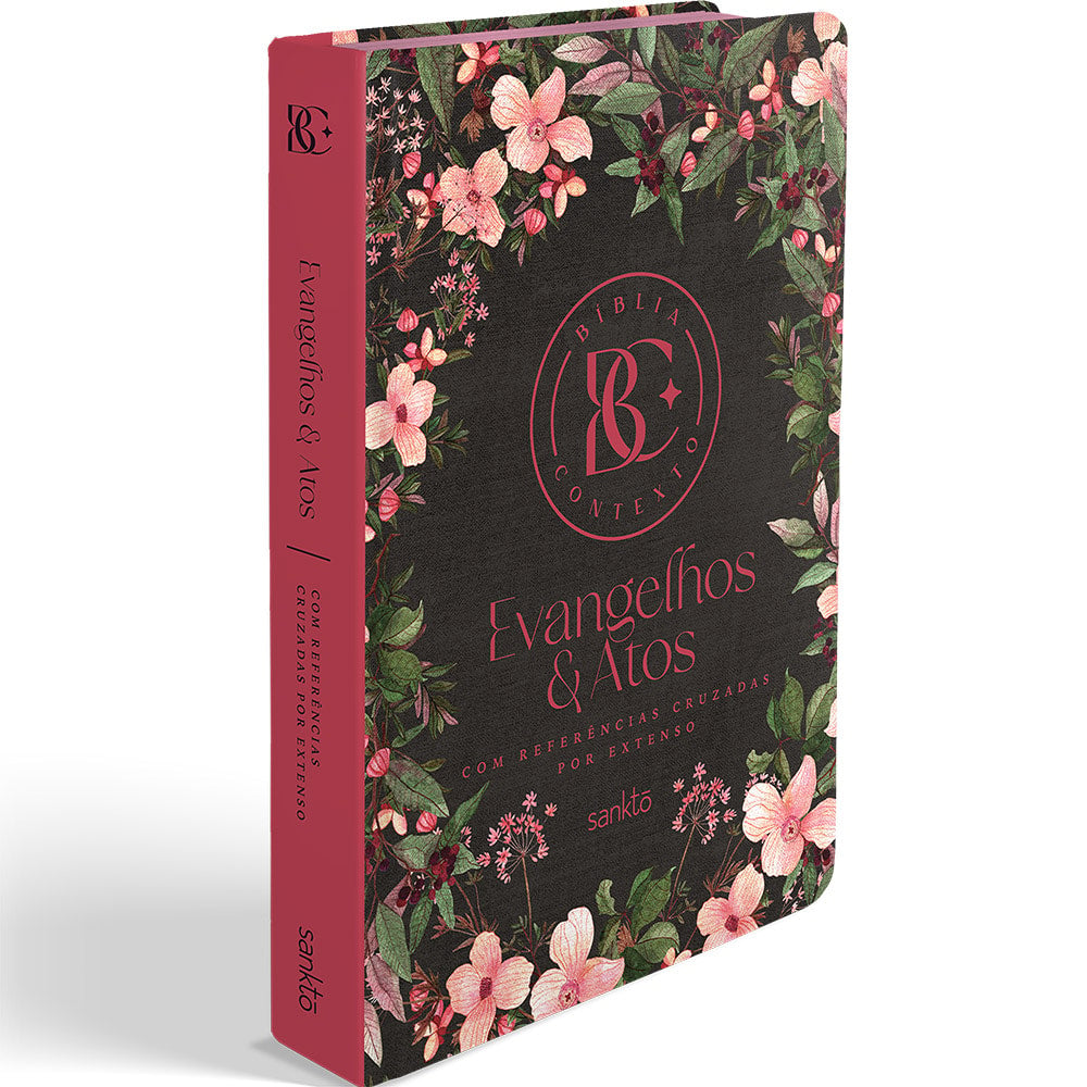 Bíblia Contexto | Evangelho e Atos | NVT | Capa Dura | Floral