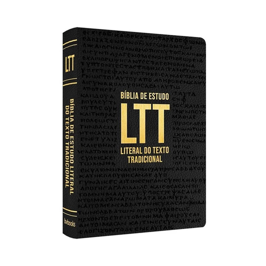 Bíblia de Estudo Literal do Texto Tradicional | LTT | Capa Luxo Preta