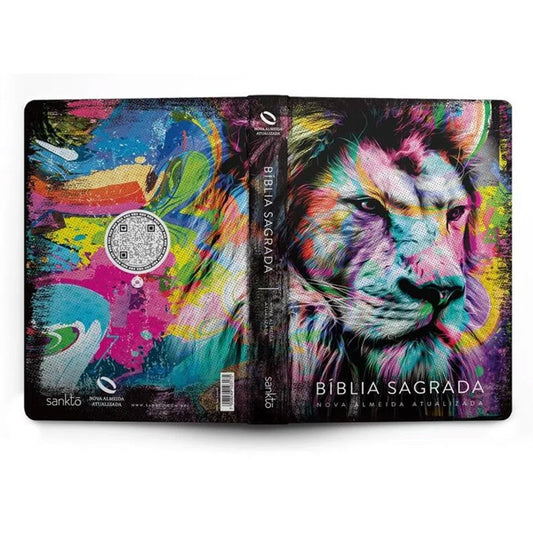 Bíblia Sagrada | NAA | Letra normal | Capa Dura Leão Colorido