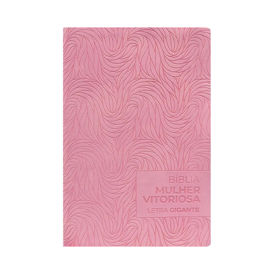 Bíblia da Mulher Vitoriosa | Letra Gigante | ARC | Capa Luxo Rosa