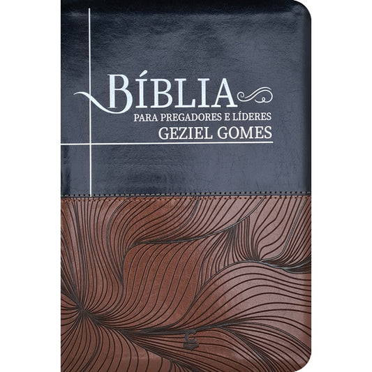 Bíblia Para Pregadores e Líderes Geziel Gomes | ARC | Capa Luxo Marrom